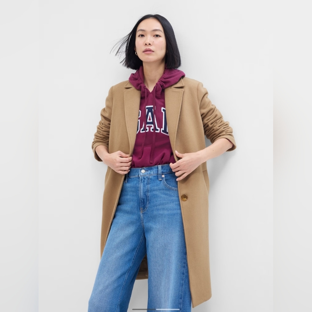 Gap long camel coat